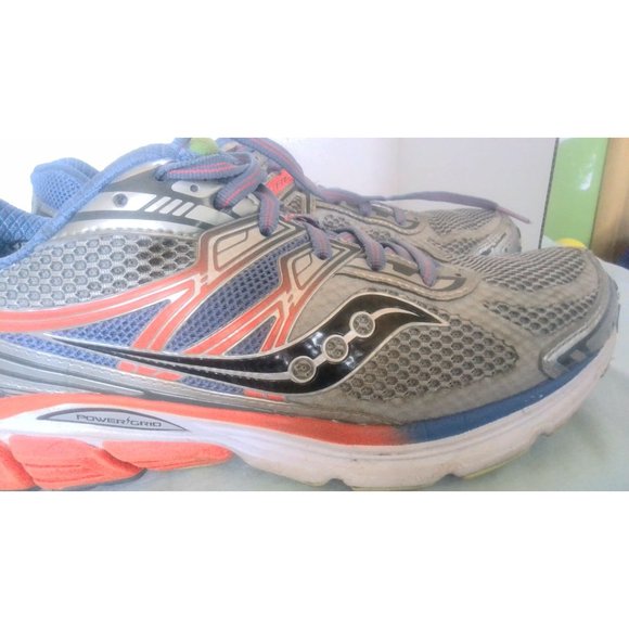 Saucony Omni 4 Running Shoe Silver/Color/Blue size 9.5 (USA) - Picture 1 of 8